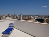 Top roof terrace overlooking Galatina